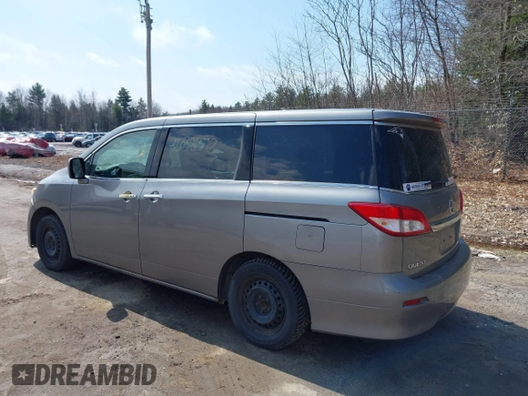 2012 Nissan Quest SL with VIN JN8AE2KP1C9032424, listed as a IAAI auction lot 42038372 with 205,530 mi miles. Bid and sale history available at carsss.com. Image 3.