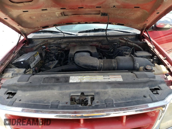 1998 Ford F-150 with VIN 1FTZX1761WKA53404, listed as a Copart auction lot 80628524 with 253,399 mi miles and Salvage title. Bid and sale history available at DreamBid. Image 11.