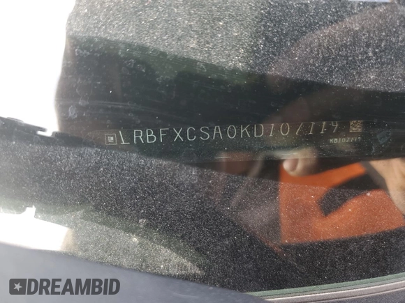 2019 Buick Envision Essence with VIN LRBFXCSA0KD107119, listed as a Copart auction lot 48402765 with 108,258 mi miles and Salvage Title. Bid and sale history available at DreamBid. Image 15.