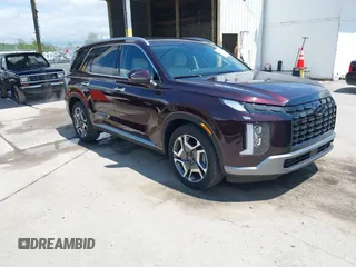 2025 Hyundai Palisade Limited z VIN KM8R5DGE6SU810161, wystawiony jako IAAI lot #42229945 z przebiegiem 3 204 mil mil oraz . Historia ofert i sprzedaży dostępna na DreamBid. Obrazek 1.