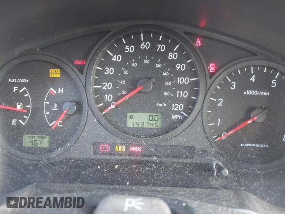 2004 Subaru Impreza Outback Special Sports с VIN JF1GG68554G804617, выставлен на аукционе IAAI как лот 41668431 с пробегом 143 745 миль миль и . История ставок и продаж доступна на DreamBid. Изображение 7.