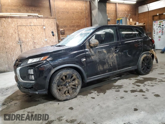 2023 Mitsubishi Outlander ES z VIN JA4ARUAU4PU013625, wystawiony jako Copart lot #52600135 z przebiegiem 33 660 mil mil oraz Szkoda całkowita • Salvage title. Historia ofert i sprzedaży dostępna na DreamBid. Obrazek 1.