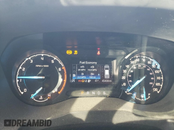 2020 Ford Ranger XL with VIN 1FTER4FH5LLA80074, listed as a Copart auction lot 42647505 with 45,408 mi miles and Salvage Title. Bid and sale history available at carsss.com. Image 9.