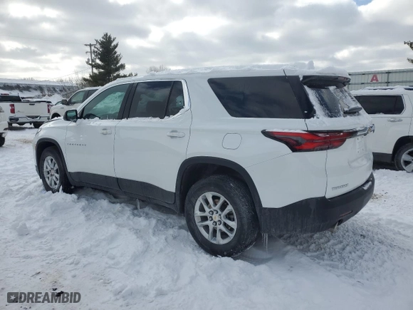 2023 Chevrolet Traverse LS with VIN 1GNERFKW7PJ209926, listed as a Copart auction lot 44773565 with 28,407 mi miles and Clean Title. Bid and sale history available at carsss.com. Image 2.