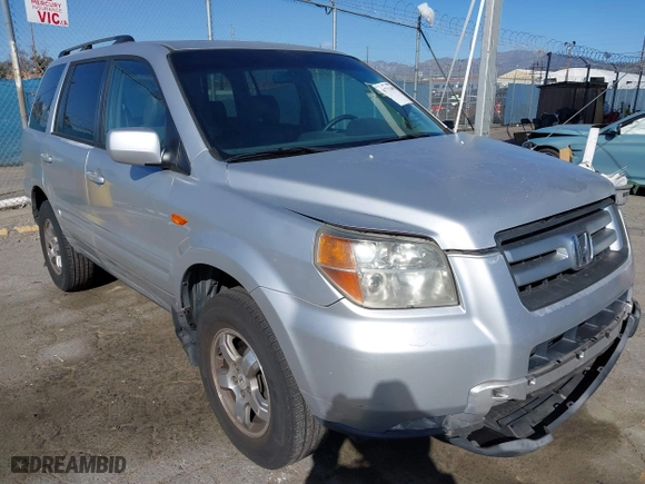 2007 Honda Pilot EX-L with VIN 2HKYF18767H521343, listed as a IAAI auction lot 41713495 with 187,249 mi miles. Bid and sale history available at carsss.com. Image 1.