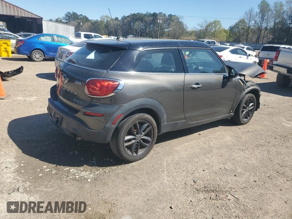 2013 MINI Paceman S with VIN WMWSS5C50DWN66425, listed as a Copart auction lot 49330595 with Not Provided miles and Salvage Title. Bid and sale history available at DreamBid. Image 3.