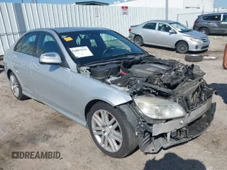 2008 Mercedes-Benz C-Class 3.0L Sport with VIN WDDGF81XX8F145536, listed as a IAAI auction lot 41807616 with 194,123 mi miles. Bid and sale history available at carsss.com. Image 1.