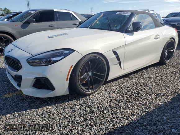 2020 BMW Z4 sDrive30i with VIN WBAHF3C01LWW55538, listed as a Copart auction lot 73878614 with 0 mi miles and Non Repairable. Bid and sale history available at carsss.com. Image 1.