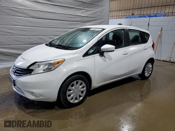 2015 Nissan Note SV with VIN 3N1CE2CP1FL448281, listed as a Copart auction lot 55665145 with 81,934 mi miles and Salvage title. Bid and sale history available at DreamBid. Image 1.