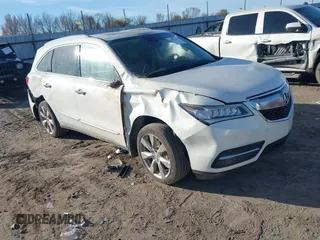 2014 Acura MDX Advance with VIN 5FRYD4H8XEB043793, listed as a IAAI auction lot 41092262 with 140,792 mi miles and . Bid and sale history available at carsss.com. Image 1.