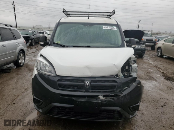 2018 Ram ProMaster City Cargo Tradesman with VIN ZFBERFAB4J6H40878, listed as a Copart auction lot 49410505 with 192,038 mi miles and Salvage Title. Bid and sale history available at carsss.com. Image 5.