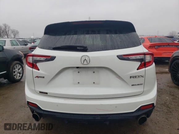 2021 Acura RDX w/A-Spec Package with VIN 5J8TC2H61ML011653, listed as a Copart auction lot 39255694 with 60,403 mi miles. Bid and sale history available at carsss.com. Image 6.