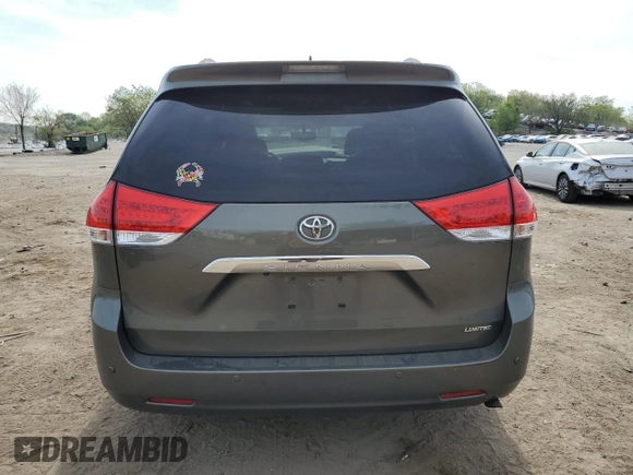 2011 Toyota Sienna XLE AAS with VIN 5TDYK3DC7BS027036, listed as a Copart auction lot 54092325 with 126,909 mi miles and Salvage Title. Bid and sale history available at carsss.com. Image 6.