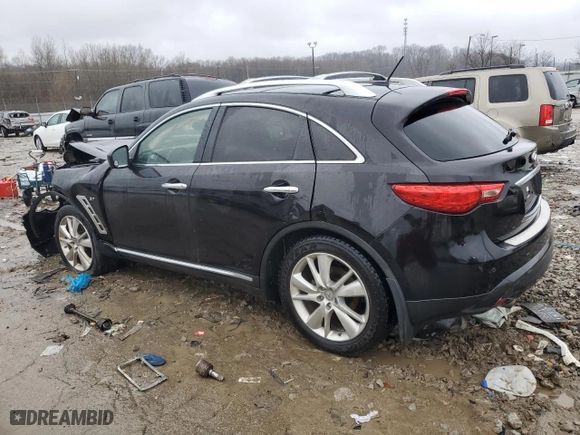 2015 Infiniti QX70 with VIN JN8CS1MW2FM480270, listed as a Copart auction lot 85131594 with NaN miles and Non Repairable. Bid and sale history available at carsss.com. Image 2.
