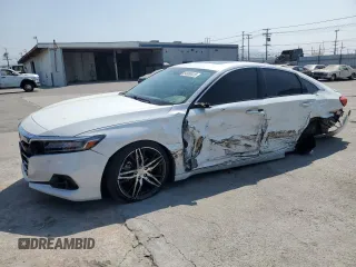 2021 Honda Accord Touring z VIN 1HGCV2F97MA004368, wystawiony jako Copart lot #64993415 z przebiegiem 25 599 mil mil oraz Szkoda całkowita • Salvage title. Historia ofert i sprzedaży dostępna na DreamBid. Obrazek 1.