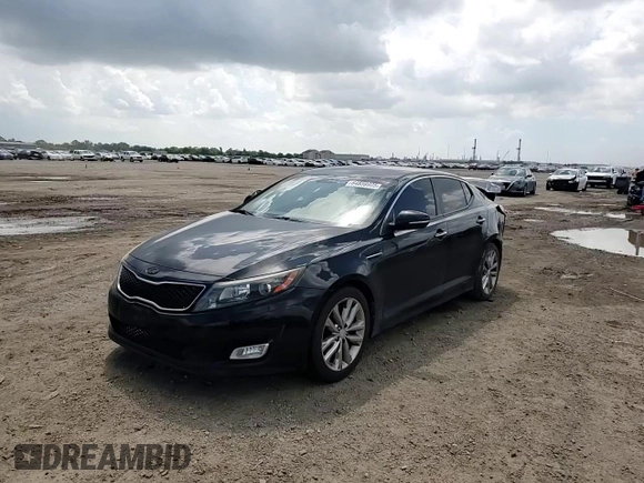 2015 Kia Optima LX with VIN 5XXGM4A75FG459375, listed as a Copart auction lot 64859905 with 156,421 mi miles and Salvage title. Bid and sale history available at DreamBid. Image 14.