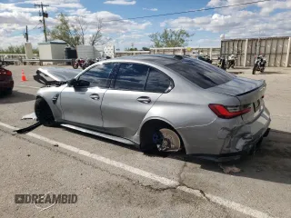 2024 BMW M3 Competition with VIN WBS33AY05RFS22907, listed as a Copart auction lot 70072274 with 5,323 mi miles and Salvage title. Bid and sale history available at DreamBid. Image 2.