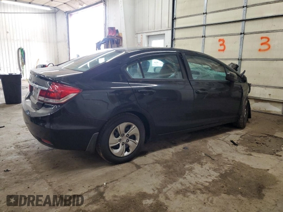 2014 Honda Civic LX z VIN 19XFB2F5XEE037008, wystawiony jako Copart lot #51533375 z przebiegiem Nie podano mil oraz Szkoda całkowita • Salvage title. Historia ofert i sprzedaży dostępna na DreamBid. Obrazek 3.