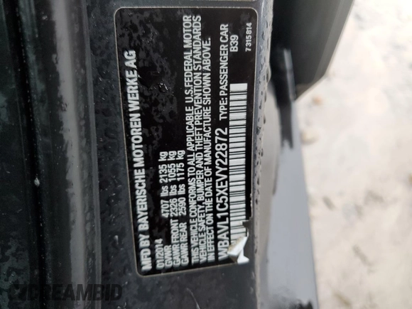 2014 BMW X1 xDrive28i z VIN WBAVL1C5XEVY22872, wystawiony jako Copart lot #54170135 z przebiegiem 93 214 mil mil oraz Czysty tytuł • Clean title. Historia ofert i sprzedaży dostępna na DreamBid. Obrazek 12.