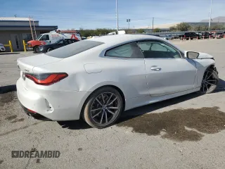 2024 BMW 4 Series 430i z VIN WBA53AP02RCP00331, wystawiony jako Copart lot #80591694 z przebiegiem 3 981 mil mil oraz Szkoda całkowita • Salvage title. Historia ofert i sprzedaży dostępna na DreamBid. Obrazek 3.