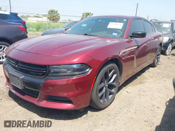 2020 Dodge Charger SXT with VIN 2C3CDXBG4LH132994, listed as a IAAI auction lot 41928474 with 42,560 mi miles and . Bid and sale history available at carsss.com. Image 2.