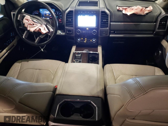2019 Ford Expedition Max Platinum z VIN 1FMJK1MT7KEA17405, wystawiony jako Copart lot #44035065 z przebiegiem 106 456 mil mil oraz Szkoda całkowita • Salvage title. Historia ofert i sprzedaży dostępna na DreamBid. Obrazek 8.