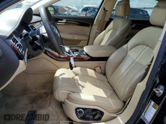2014 Audi A8 4.0T with VIN WAUR2AFD0EN004347, listed as a Copart auction lot 56222025 with 108,517 mi miles and Salvage title. Bid and sale history available at DreamBid. Image 7.