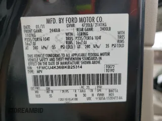 2011 Ford Escape Hybrid с VIN 1FMCU4K36BKB25314, выставлен на аукционе Copart как лот 60863695 с пробегом 165 013 миль миль и Списание • Salvage title. История ставок и продаж доступна на DreamBid. Изображение 13.
