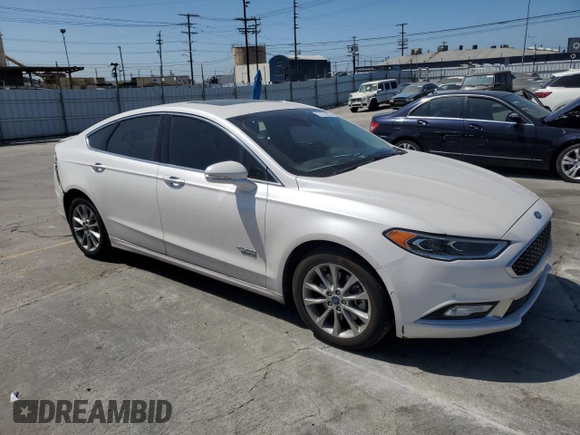 2017 Ford Fusion Titanium with VIN 3FA6P0SU8HR229470, listed as a Copart auction lot 57185625 with 97,973 mi miles and Salvage title. Bid and sale history available at DreamBid. Image 4.