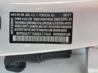 2021 Porsche Taycan z VIN WP0AA2Y15MSA17464, wystawiony jako Copart lot #52412815 z przebiegiem 27 136 mil mil oraz Szkoda całkowita • Salvage title. Historia ofert i sprzedaży dostępna na DreamBid. Obrazek 13.