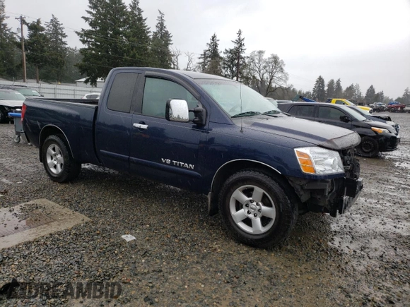 2006 Nissan Titan SE with VIN 1N6AA06A06N534206, listed as a Copart auction lot 52132205 with 167,204 mi miles and Salvage title. Bid and sale history available at DreamBid. Image 4.