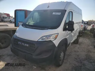 2023 Ram ProMaster Cargo with VIN 3C6LRVBG7PE557894, listed as a Copart auction lot 73661314 with 37,663 mi miles and Salvage Title. Bid and sale history available at carsss.com. Image 1.