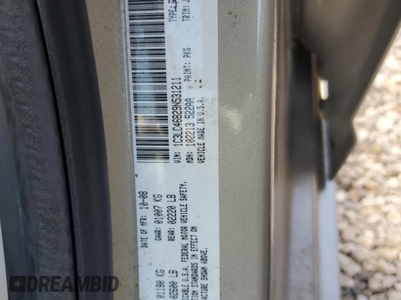 2009 Chrysler Sebring LX *Ltd Avail* with VIN 1C3LC46B29N531211, listed as a Copart auction lot 58118294 with 85,189 mi miles and Salvage Title. Bid and sale history available at carsss.com. Image 12.