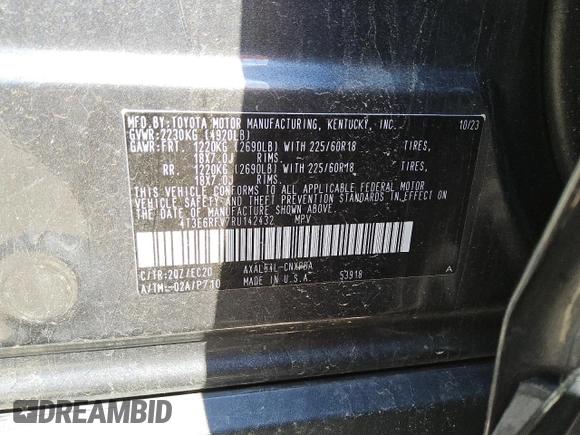 2024 Toyota RAV4 Hybrid XSE with VIN 4T3E6RFV7RU142432, listed as a Copart auction lot 49474995 with 30,147 mi miles and Clean Title. Bid and sale history available at DreamBid. Image 13.