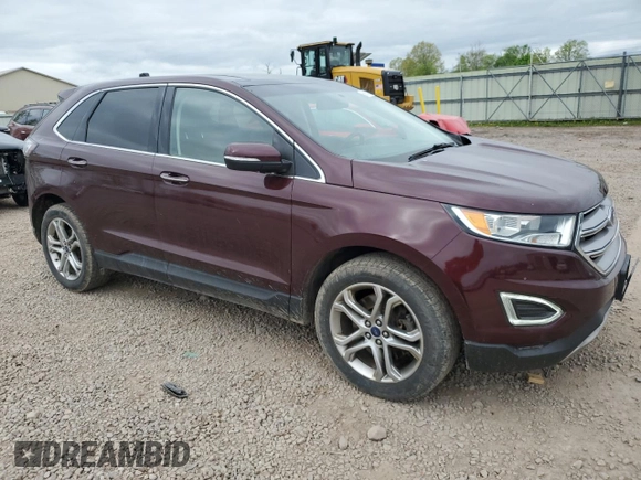 2017 Ford Edge Titanium z VIN 2FMPK4K82HBC48078, wystawiony jako Copart lot #56967175 z przebiegiem 54 258 mil mil oraz Szkoda całkowita • Salvage title. Historia ofert i sprzedaży dostępna na DreamBid. Obrazek 4.