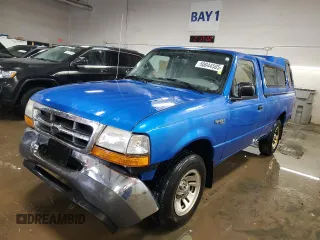 1999 Ford Ranger XLT with VIN 1FTYR10X0XUA52307, listed as a Copart auction lot 50044505 with 94,457 mi miles and Salvage title. Bid and sale history available at DreamBid. Image 1.