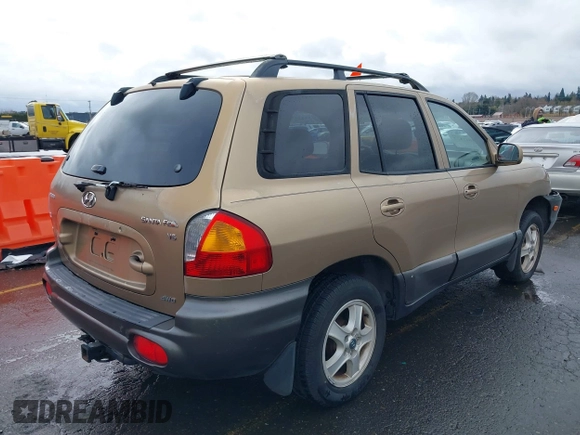 2003 Hyundai Santa Fe GLS with VIN KM8SC73D63U350345, listed as a IAAI auction lot 41841877 with 109,764 mi miles. Bid and sale history available at carsss.com. Image 4.