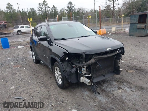 2018 Jeep Compass Sport with VIN 3C4NJCAB1JT286093, listed as a IAAI auction lot 41770377 with 83,354 mi miles. Bid and sale history available at carsss.com. Image 1.