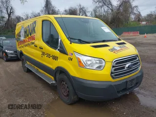 2019 Ford Transit with VIN 1FTYR1YMXKKB51036, listed as a IAAI auction lot 41965825 with 109,357 mi miles. Bid and sale history available at carsss.com. Image 1.