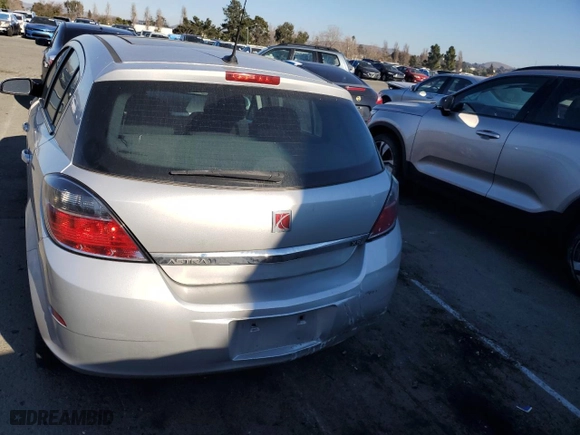2008 Saturn Astra XR with VIN W08AT671885102232, listed as a Copart auction lot 42043645 with 63,676 mi miles and Salvage Title. Bid and sale history available at carsss.com. Image 6.