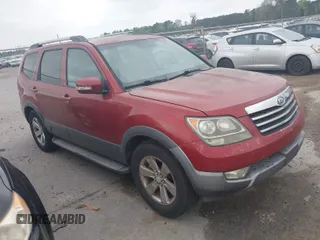 2009 Kia Borrego EX with VIN KNDJH741395010983, listed as a IAAI auction lot 41981799 with 152,278 mi miles. Bid and sale history available at carsss.com. Image 1.