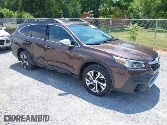 2020 Subaru Outback Touring with VIN 4S4BTAPC6L3132989, listed as a IAAI auction lot 42449036 with 34,956 mi miles and . Bid and sale history available at DreamBid. Image 1.