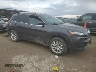 2017 Jeep Cherokee Limited with VIN 1C4PJMDS3HW594350, listed as a Copart auction lot 55573085 with 115,796 mi miles and Salvage title. Bid and sale history available at DreamBid. Image 4.