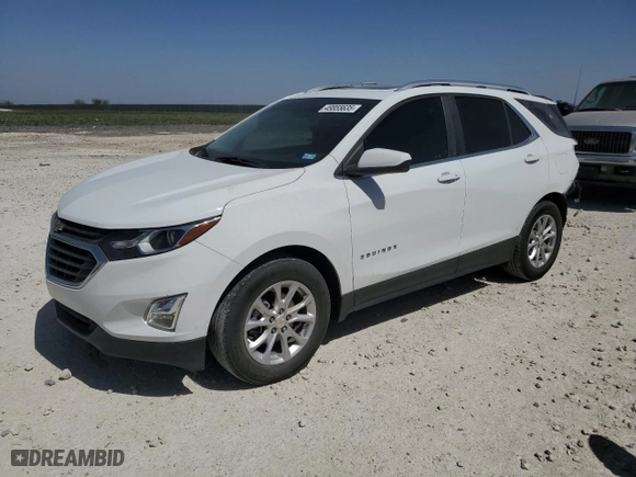 2021 Chevrolet Equinox LT with VIN 3GNAXKEV4MS154734, listed as a Copart auction lot 49855635 with 43,728 mi miles and Salvage Title. Bid and sale history available at carsss.com. Image 1.