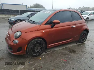 2013 FIAT 500 Turbo with VIN 3C3CFFHH0DT750102, listed as a Copart auction lot 42181495 with 96,680 mi miles and Non Repairable. Bid and sale history available at carsss.com. Image 1.
