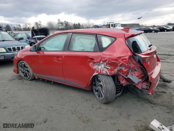 2017 Toyota Corolla iM with VIN JTNKARJE2HJ539886, listed as a Copart auction lot 41691205 with 0 mi miles and Salvage Title. Bid and sale history available at carsss.com. Image 2.