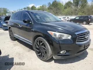 2014 Infiniti QX60 with VIN 5N1AL0MM2EC524471, listed as a Copart auction lot 52553095 with 187,409 mi miles and Salvage Title. Bid and sale history available at DreamBid. Image 4.