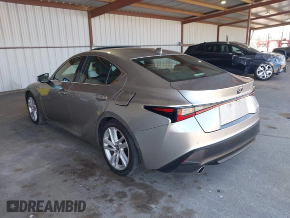 2021 Lexus IS 300 with VIN JTHCA1D20M5112820, listed as a IAAI auction lot 42147803 with 157,042 mi miles and . Bid and sale history available at DreamBid. Image 3.