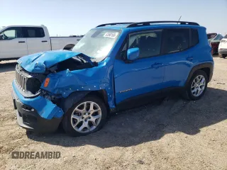 2015 Jeep Renegade Latitude with VIN ZACCJABT1FPB34509, listed as a Copart auction lot 52990165 with 53,098 mi miles and Salvage Title. Bid and sale history available at DreamBid. Image 1.