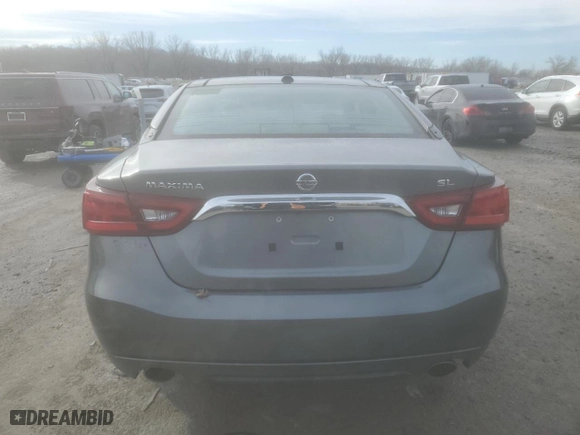 2016 Nissan Maxima 3.5 SL with VIN 1N4AA6AP0GC384571, listed as a Copart auction lot 43747485 with 121,478 mi miles and Salvage Title. Bid and sale history available at carsss.com. Image 6.